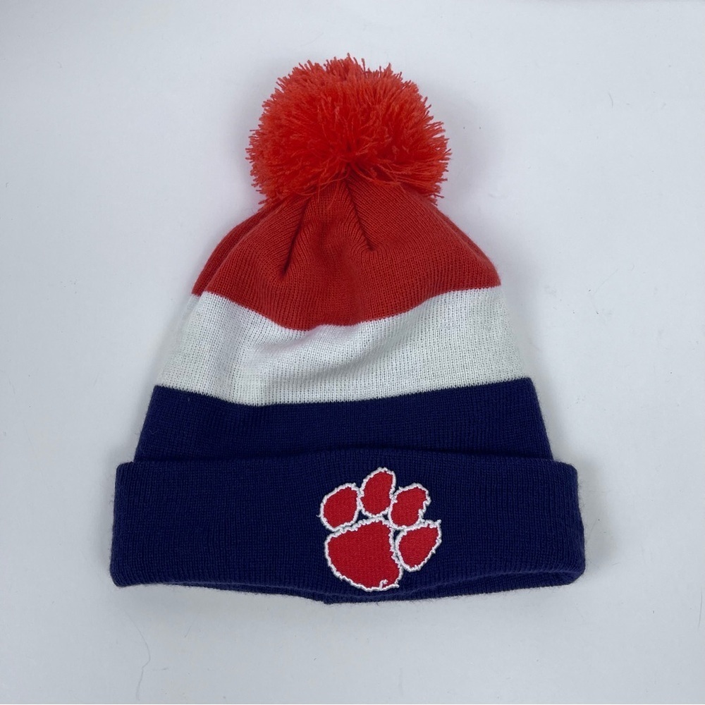 New Era Men's Clemson Tigers Purple & Orange Toboggan Cap One Size; NCAA, ACC